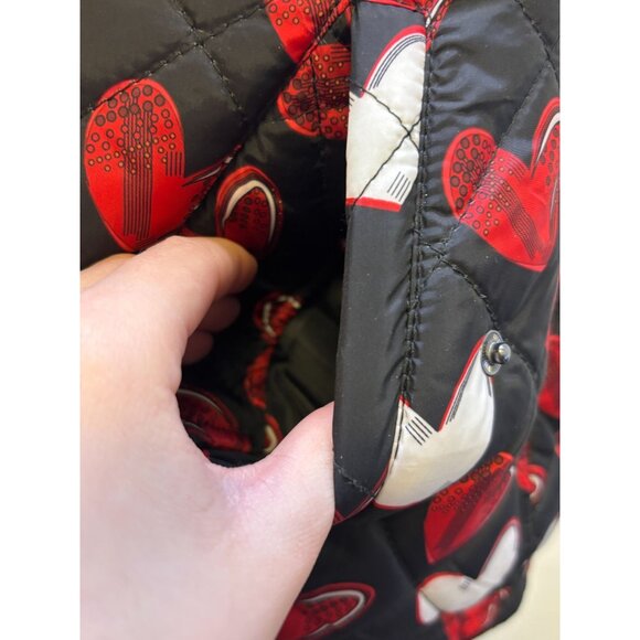 Blugirl Folies Quilted Heart Print Jacket Black & Red - Picture 6 of 8
